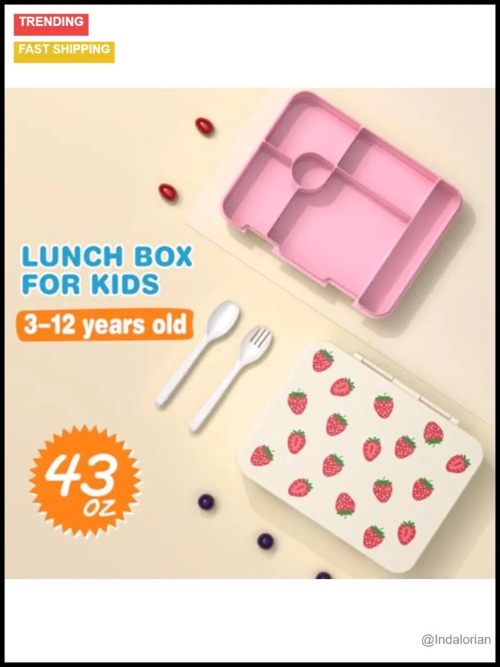 5-in-1 Girls Backpack Set with Bento Lunch Box & Water Bottle